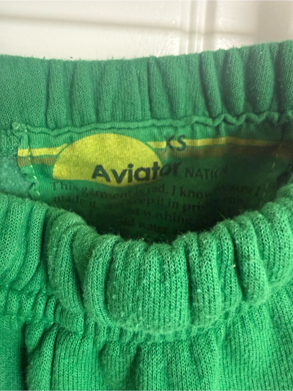 Avaitor Nation (color is Palm) Green Sweatpants- XS - Picture 2 of 4